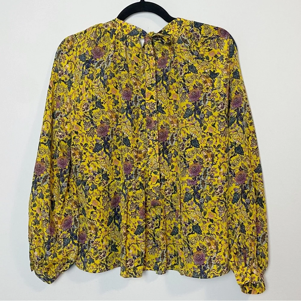Madewell x Karen Walker Silk Print Gennaker Top - Picture 11 of 15